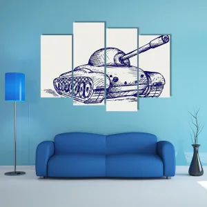 Main Battle Tank Canvas Wall Art