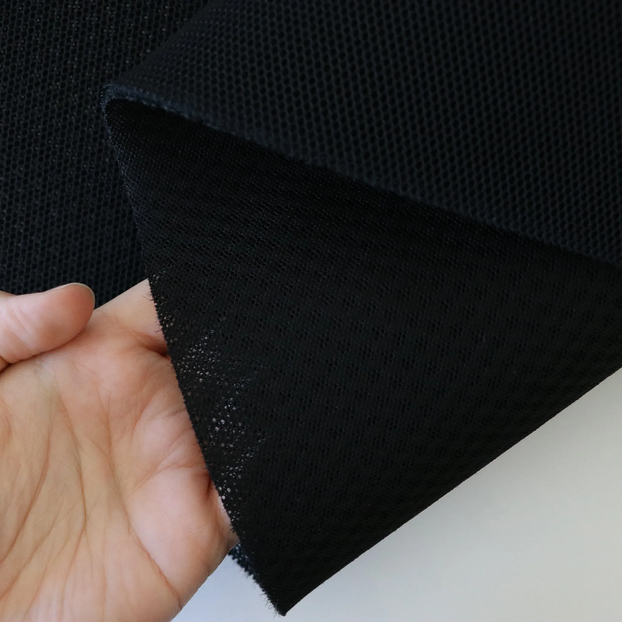 1 Yard Cut: Black Air Mesh