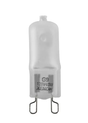 40 W Xenon Bi-Pin Light Bulb with Frosted Finish