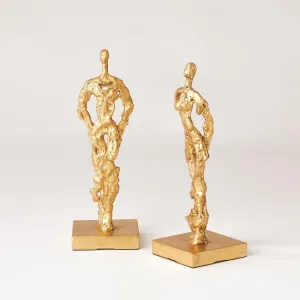 Abstract Man & Woman Sculpture Set