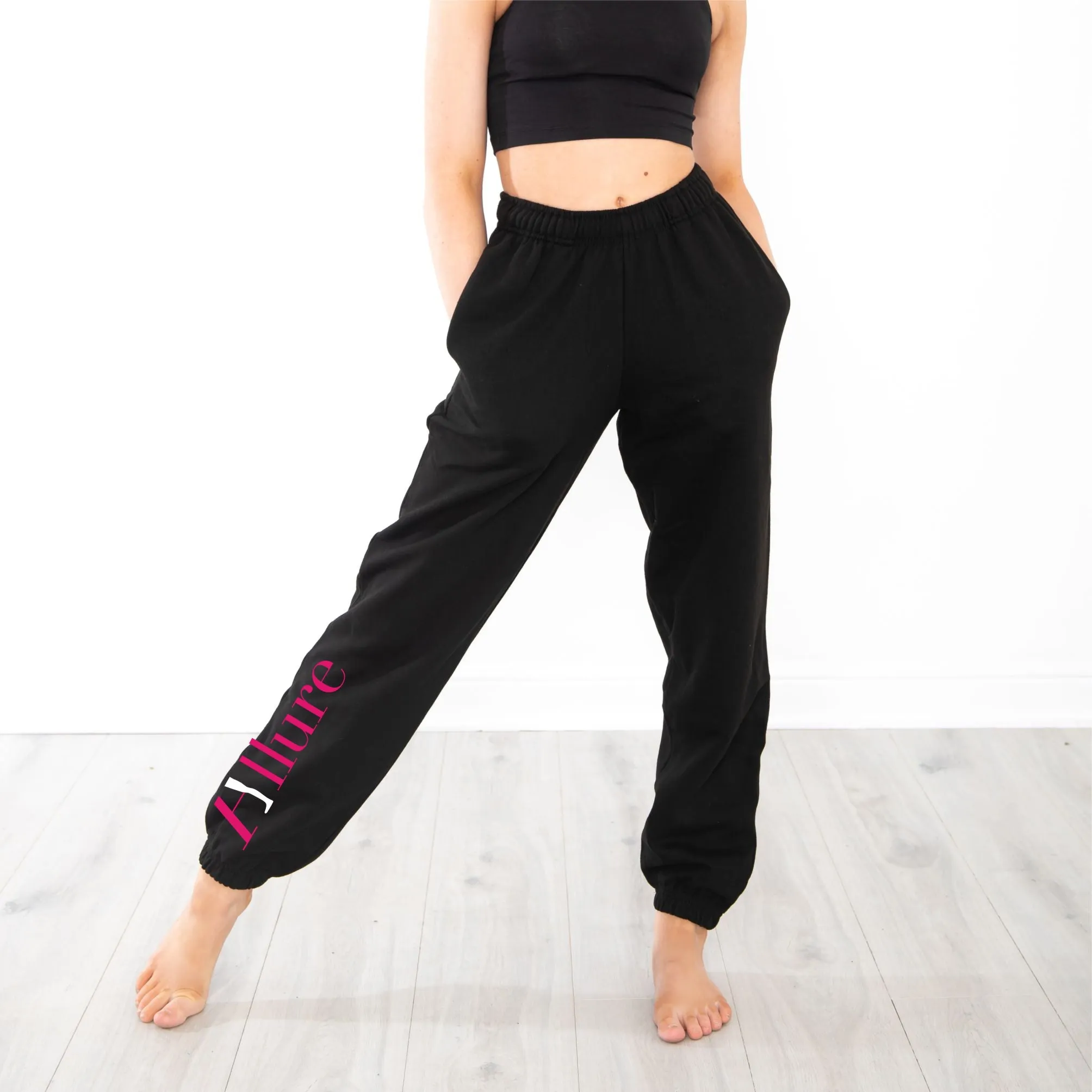 Allure School of Dance Womens Adults Cuffed Joggers