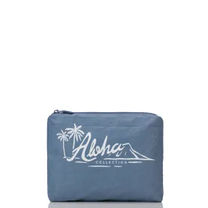 aloha collection SMALL POUCH: Vintage ALOHA - vintage blue