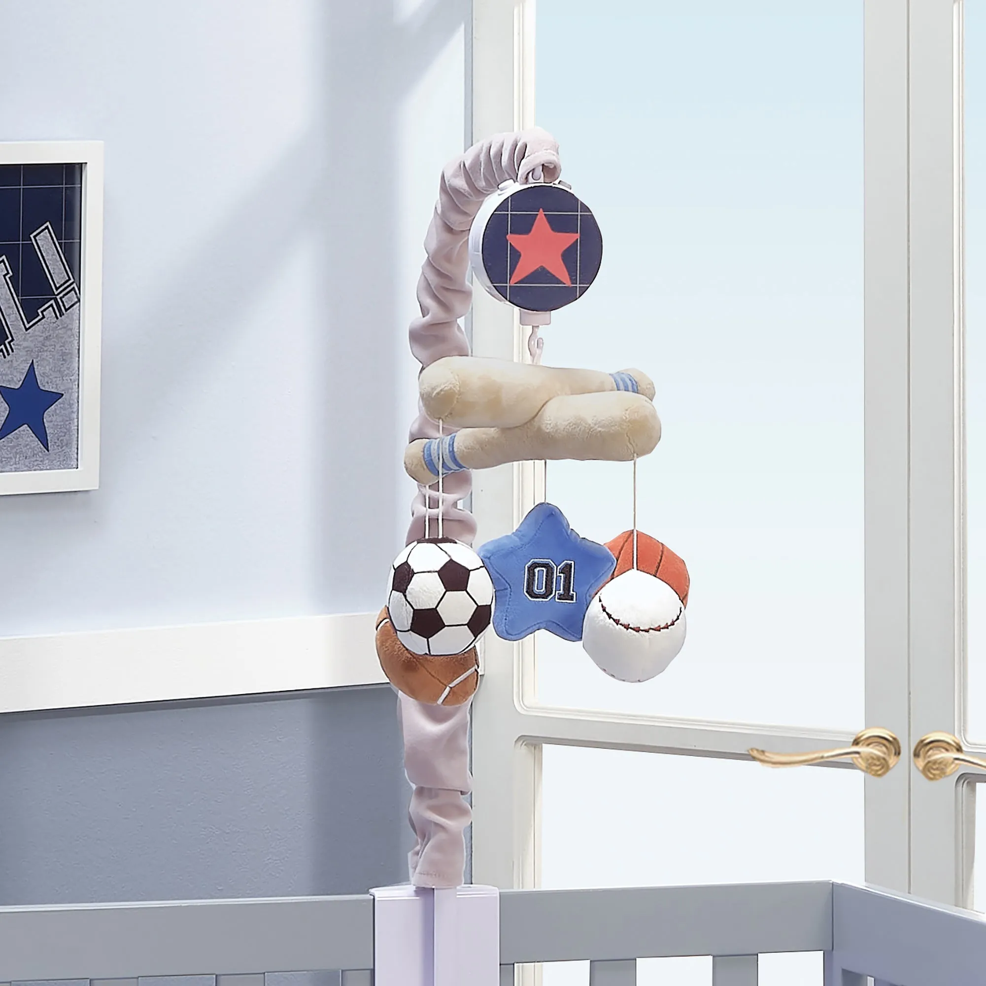 Baby Sports Musical Baby Crib Mobile