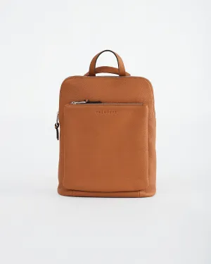 Backpack: Tan Pebbled Leather