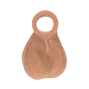 Ball Bump Attachment Cock Ring in Caramel