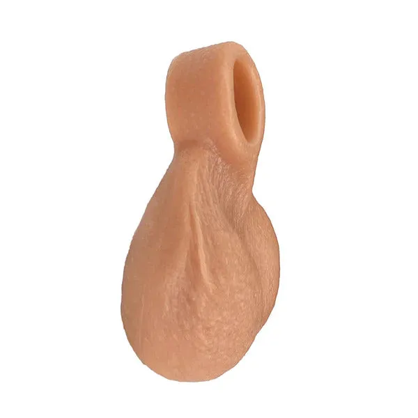 Ball Bump Attachment Cock Ring in Caramel