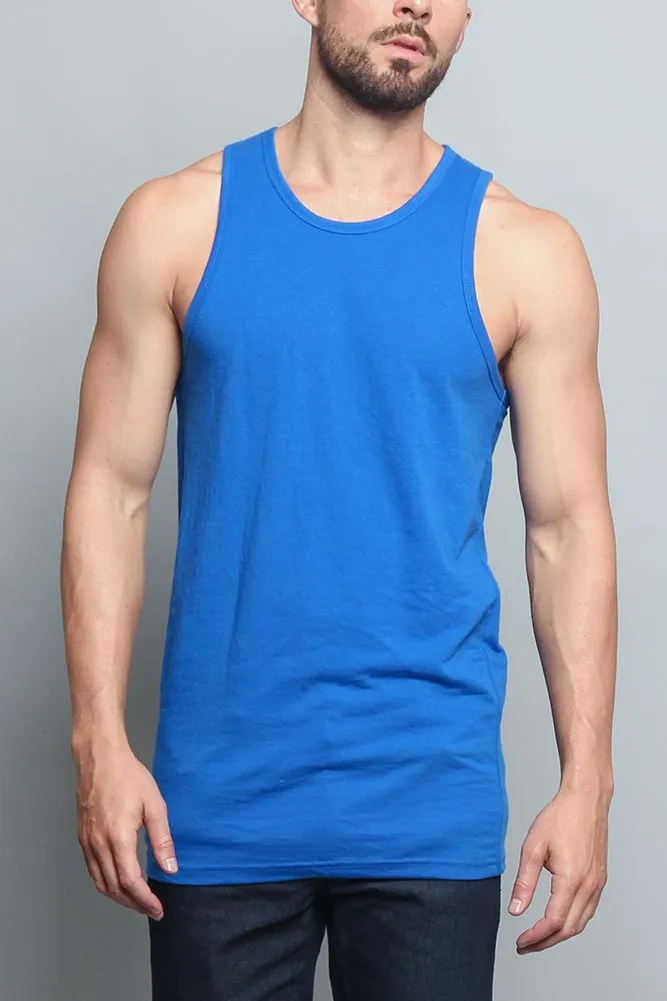 Basic Essential Straight Hem Long Length Tank Top (New Colorways)