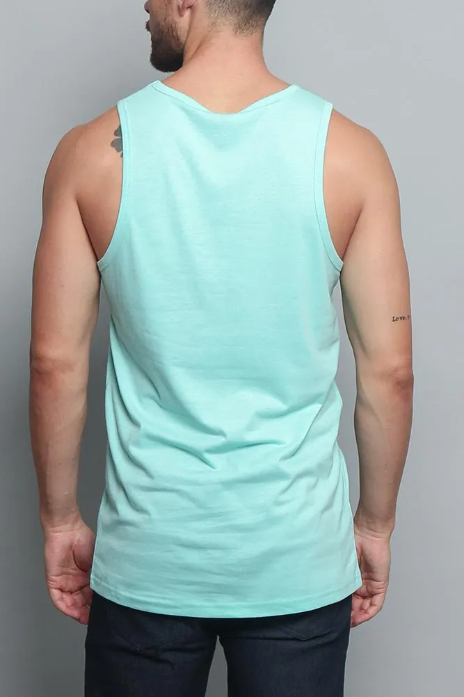 Basic Essential Straight Hem Long Length Tank Top (New Colorways)