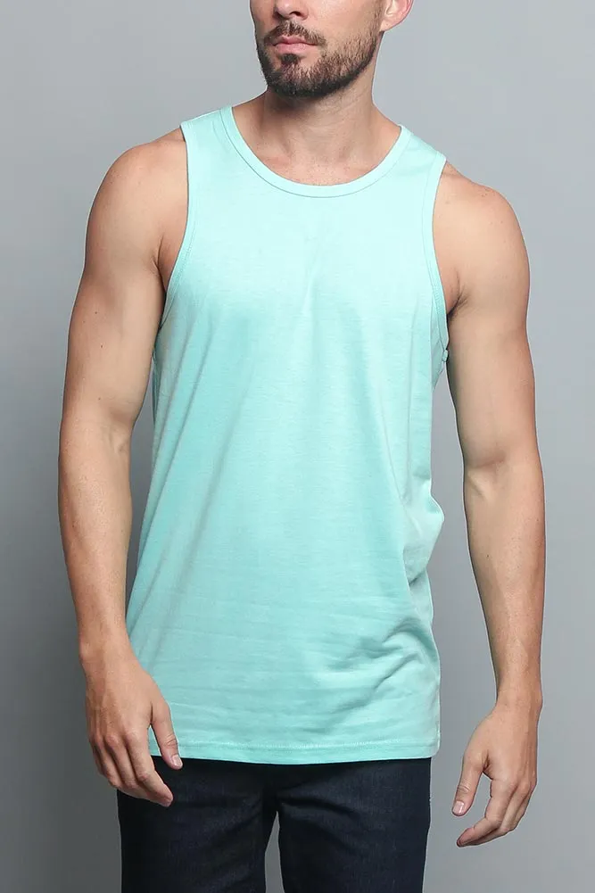 Basic Essential Straight Hem Long Length Tank Top (New Colorways)