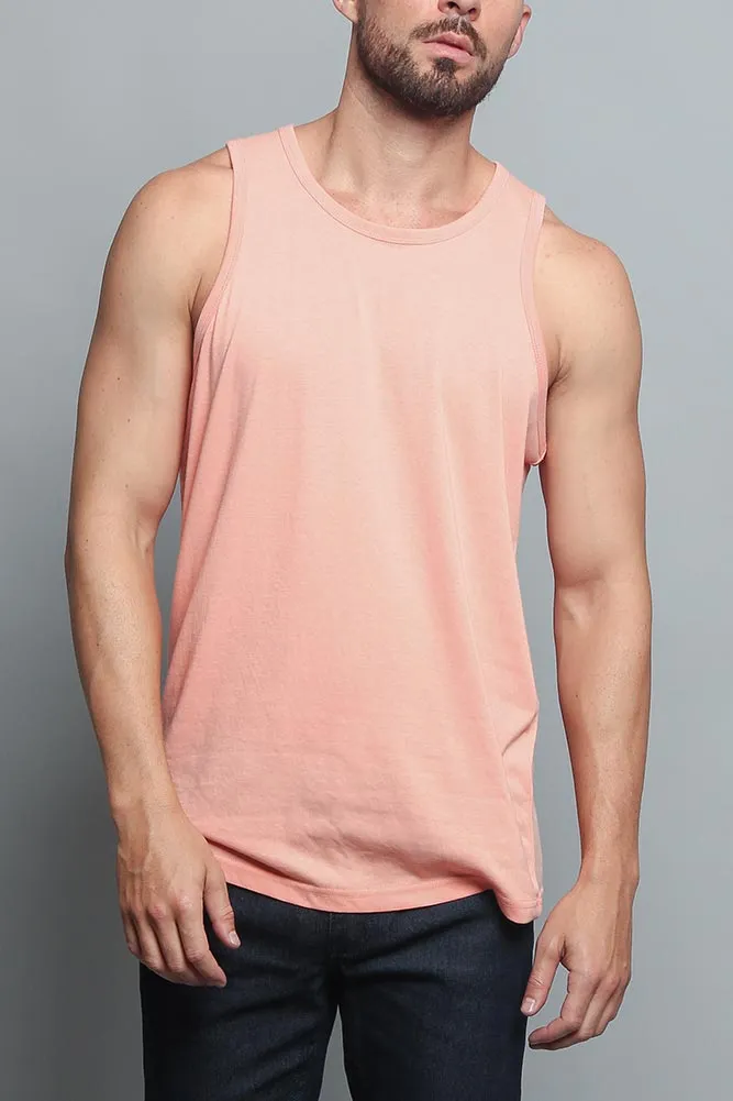 Basic Essential Straight Hem Long Length Tank Top (New Colorways)