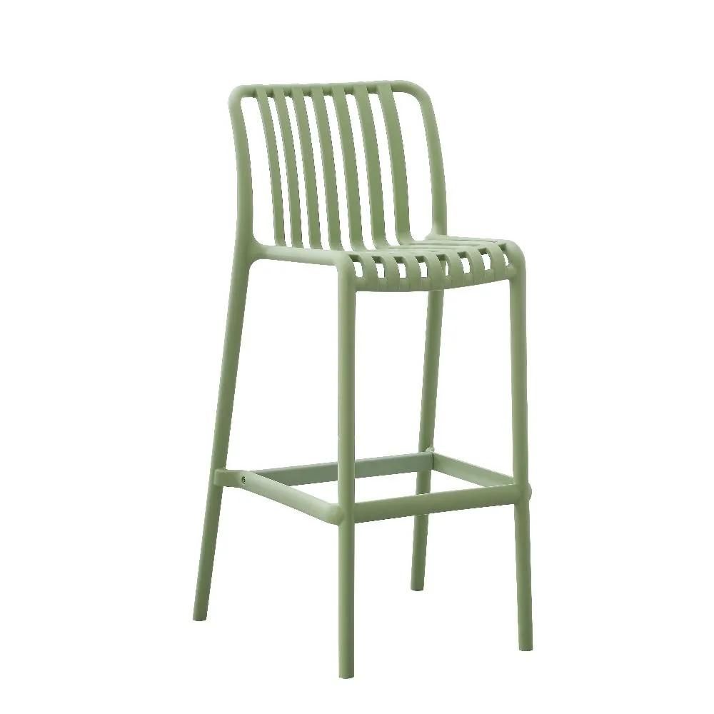 Bertioga Mint Green Outdoor Cafe Barstool