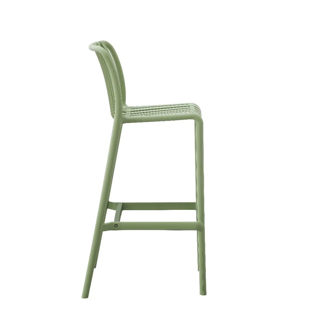 Bertioga Mint Green Outdoor Cafe Barstool