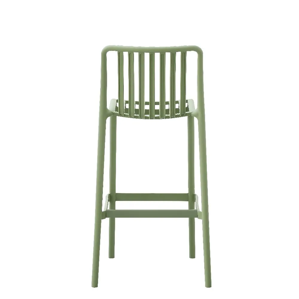 Bertioga Mint Green Outdoor Cafe Barstool