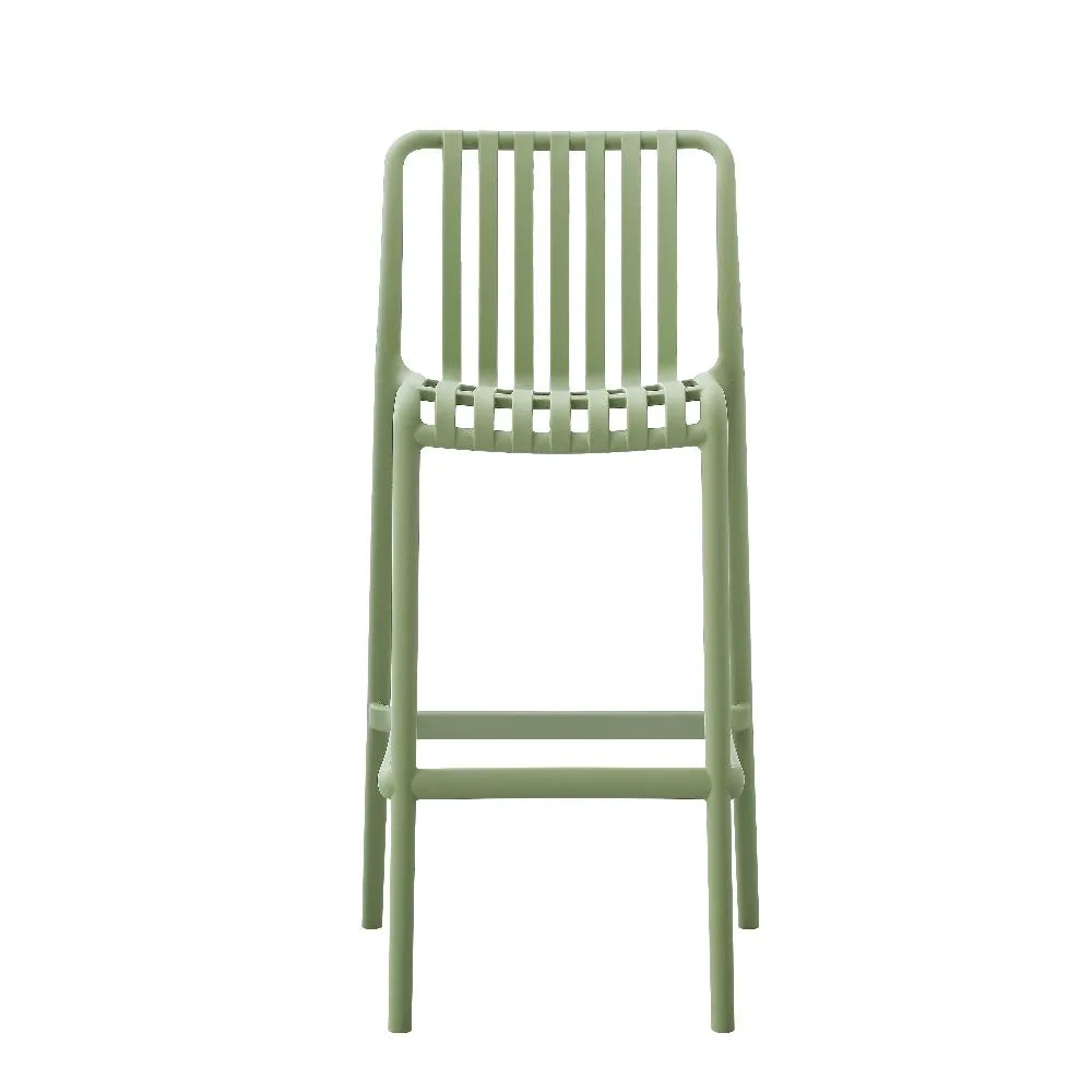 Bertioga Mint Green Outdoor Cafe Barstool