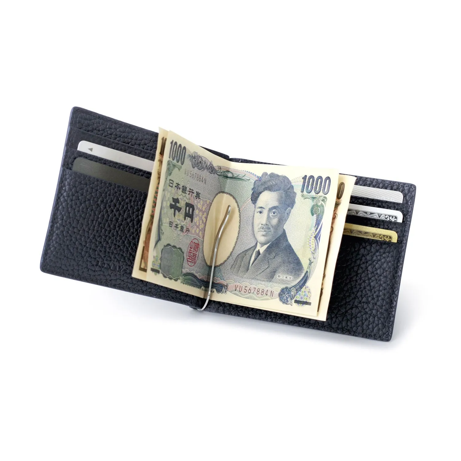 Bi-fold Bill Clip With Coin Pocket