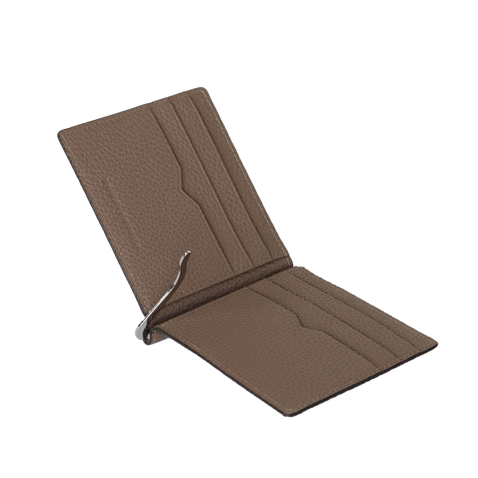 Bi-fold Bill Clip With Coin Pocket