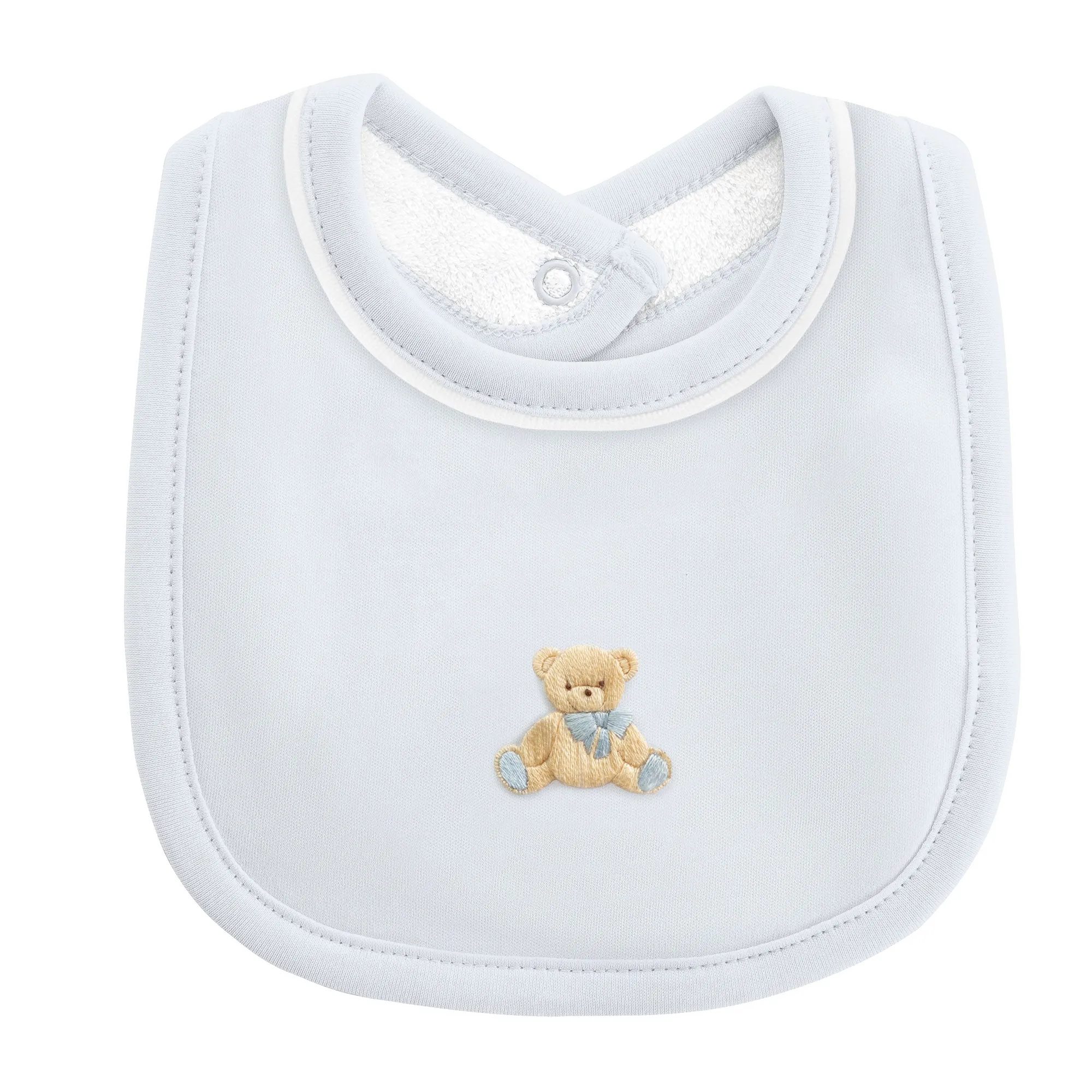 Blue Bib with Bear