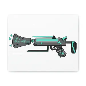 Blue Weapon Stretched Canvas