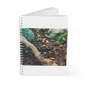 Brown Black Snake Spiral Notebook