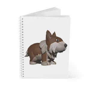 Brown Dog Spiral Notebook