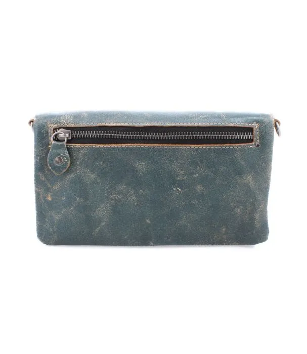 Cadence Dark Teal Lux Convertible Clutch