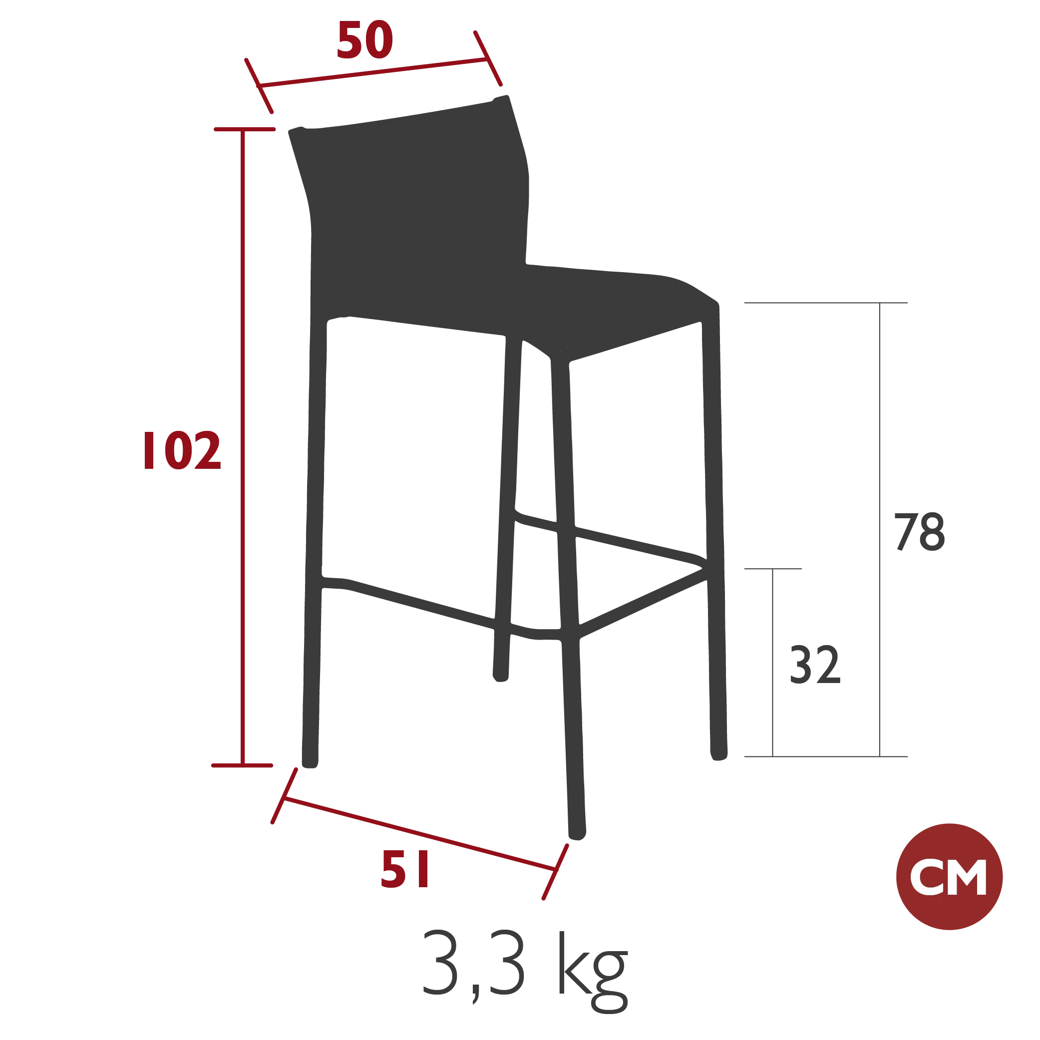 Cadiz Bar Chair