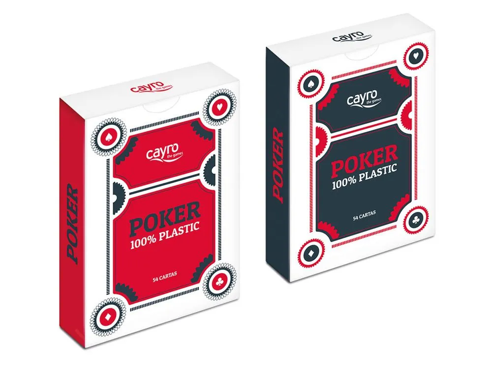 Cayro Plastic Poker Playing Cards Assorted Styles