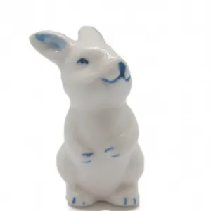 Ceramic Miniatures Animals Delft Blue Rabbit