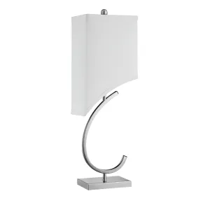 Chastain 31" Table Lamp in Brushed Steel