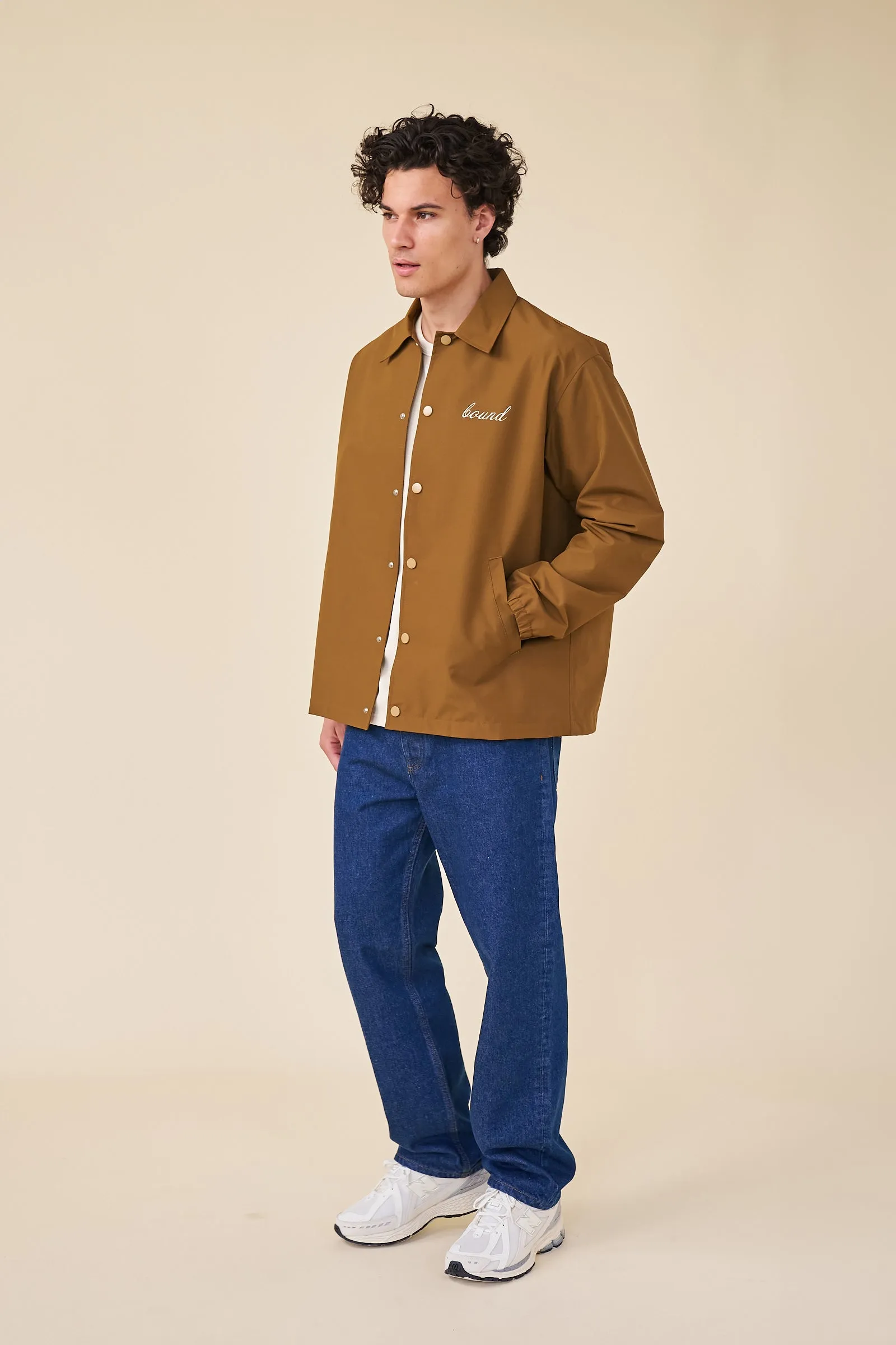 CLASSIC COACH JACKET - CARAMEL