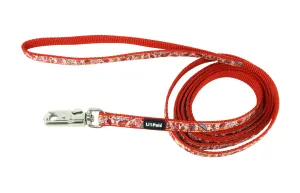 Coastal Pet Products Li'l Pals Charming Ribbon Overlay Dog Leash in Li'l Mushrooms