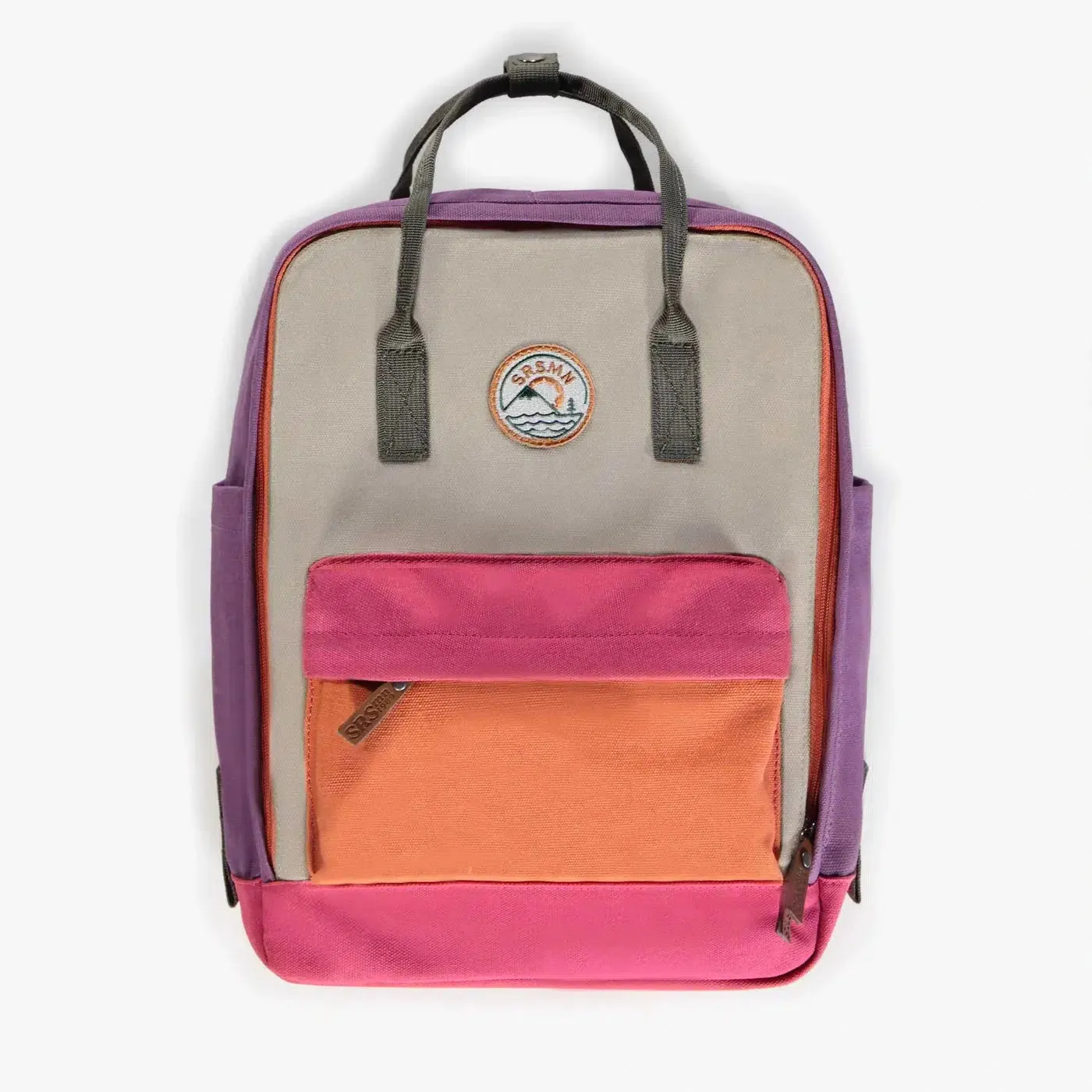 Colour Block School Backpack