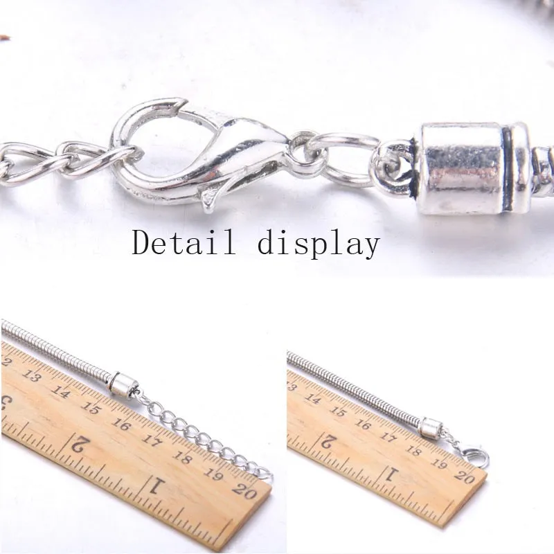 Crown key lock Shape Charm Bracelets