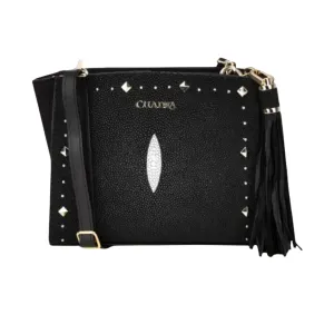 Cuadra DU236 LD Black Stingray Studs Bag