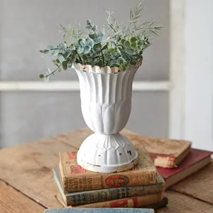 Cute Small Scalloped Vase