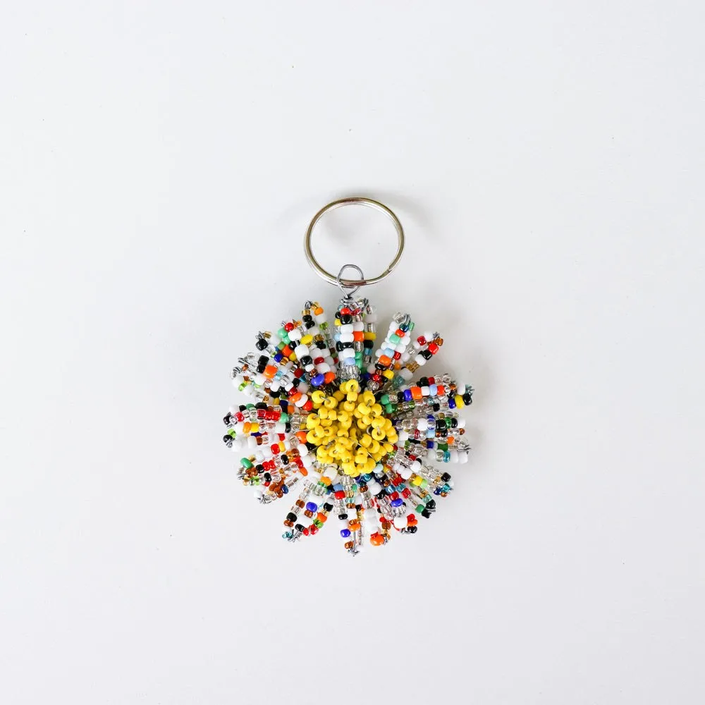 Daisy Flower Keychain