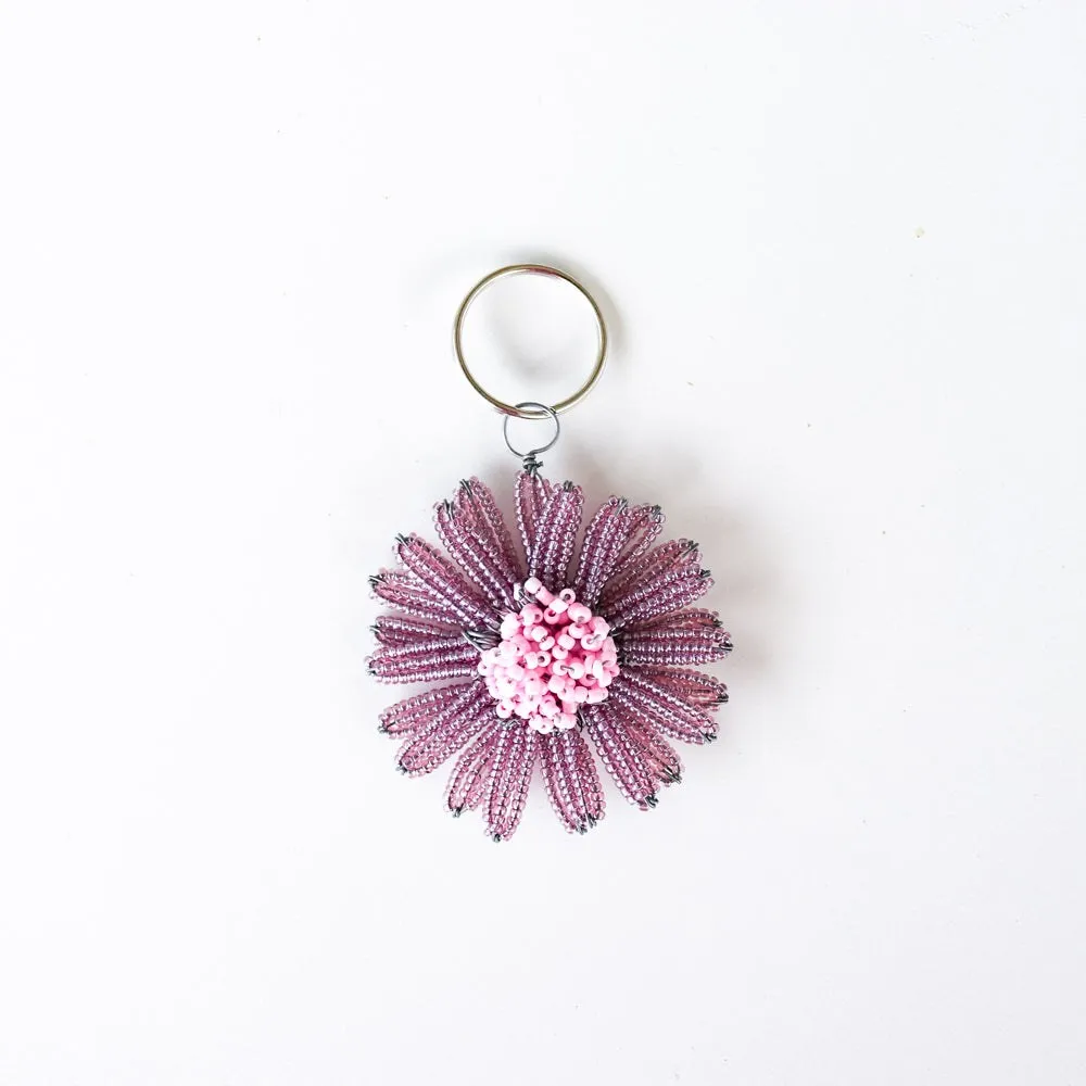 Daisy Flower Keychain