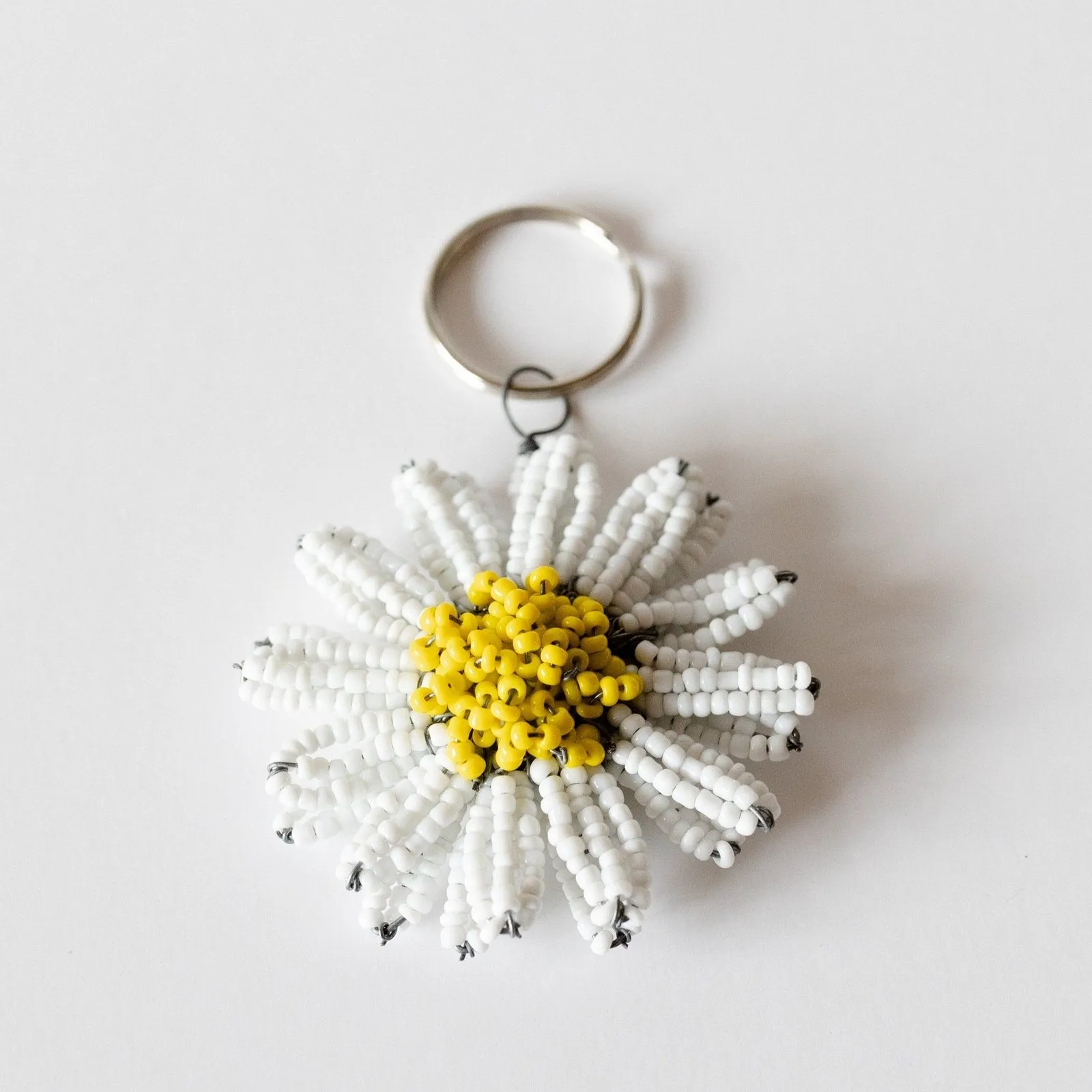 Daisy Flower Keychain