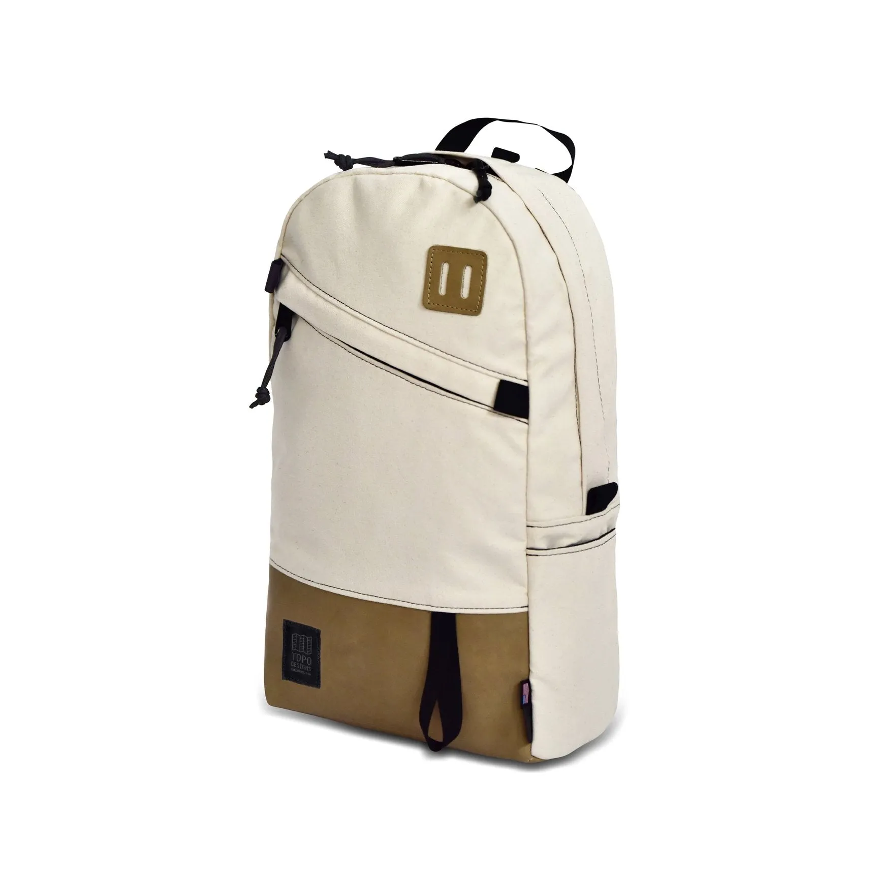 Daypack Leather Natural Canvas/Khaki Leather