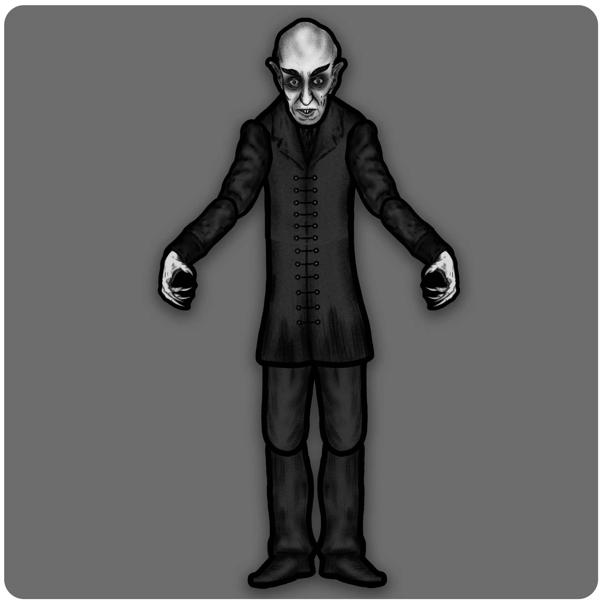 Deluxe Jointed Nosferatu Count Orlock Cutout Decoration