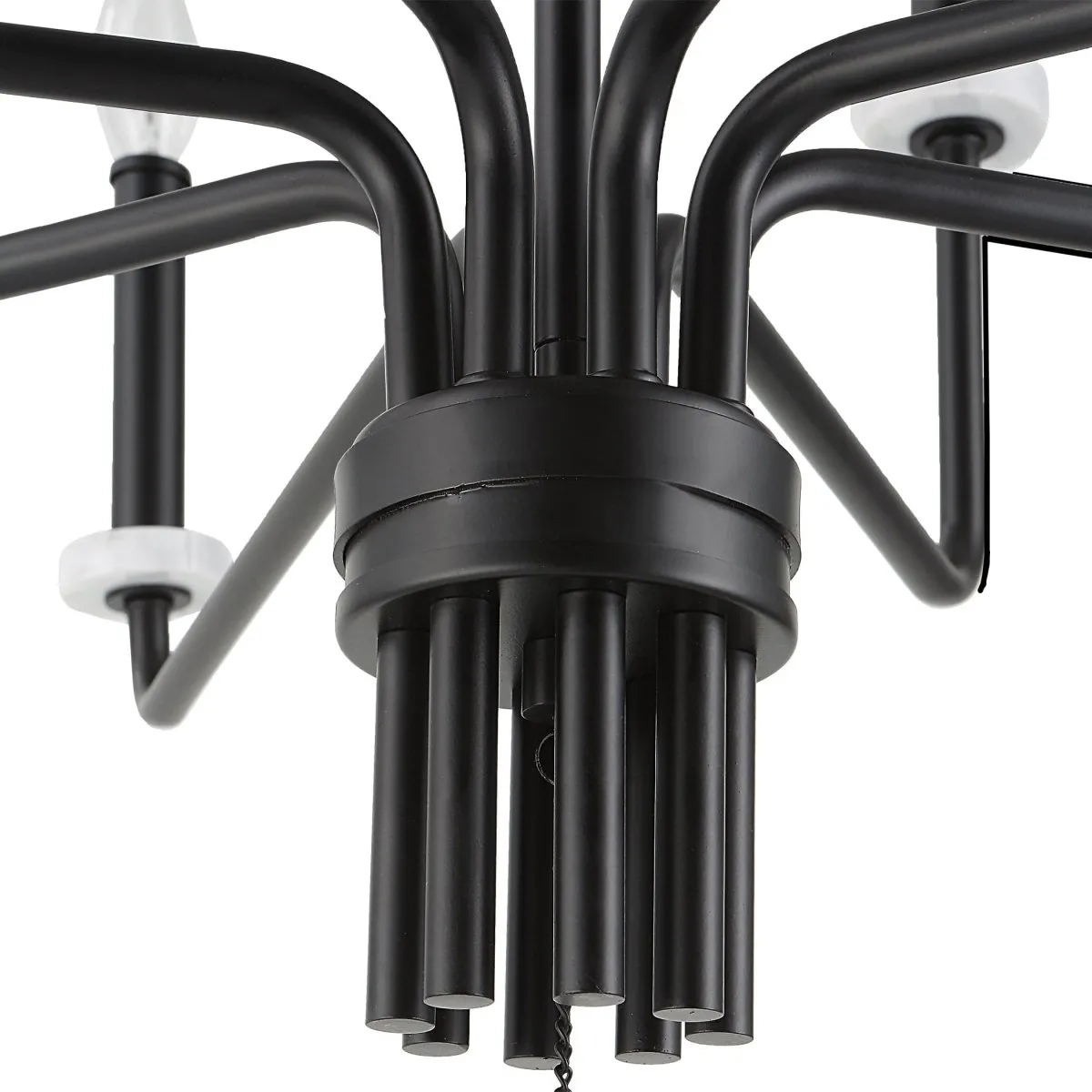 Ebony Elegance 8 Light Chandelier