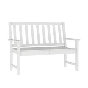 Ellsworth Commercial Grade All Weather Indoor/Outdoor Recycled HDPE Bench with Contoured Seat