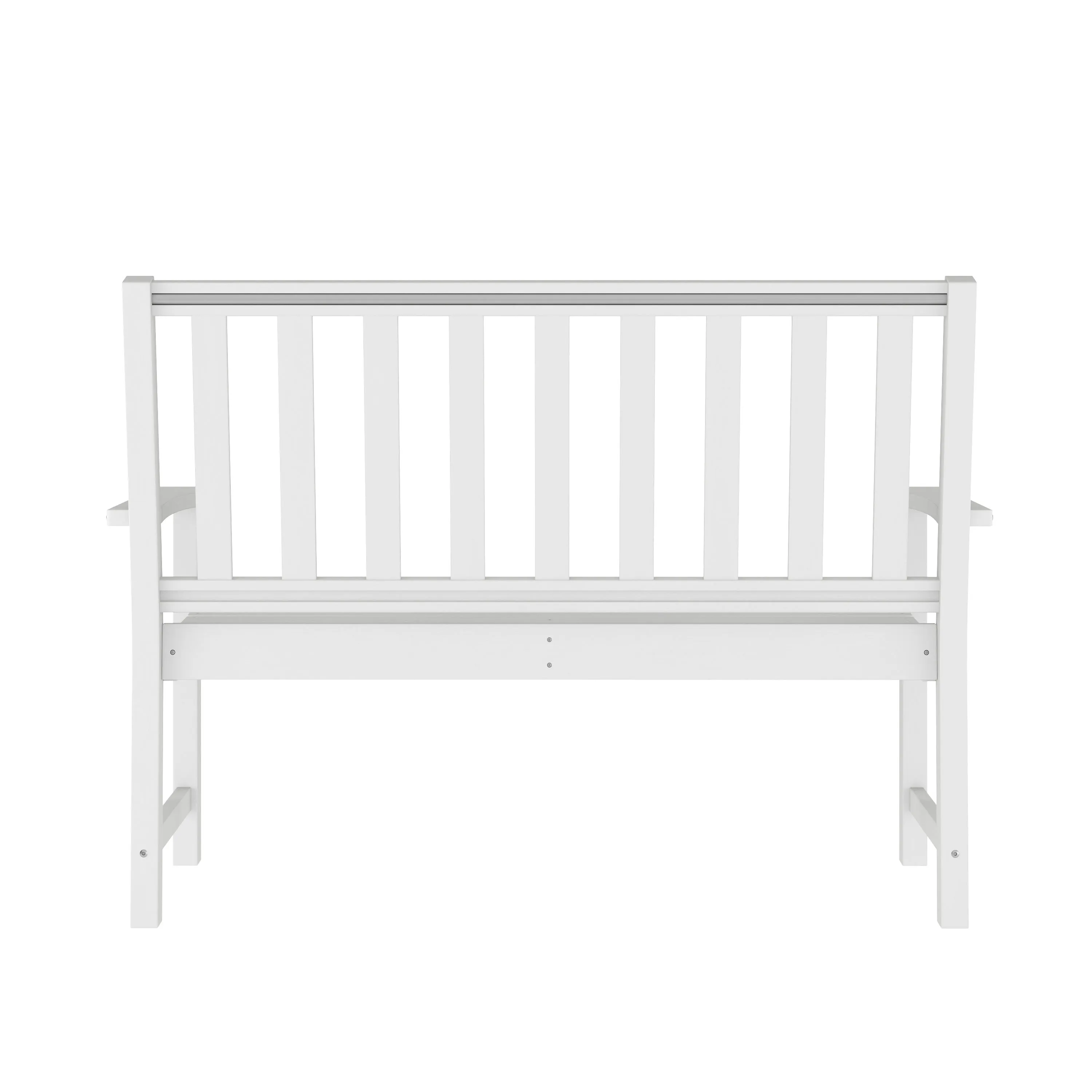 Ellsworth Commercial Grade All Weather Indoor/Outdoor Recycled HDPE Bench with Contoured Seat