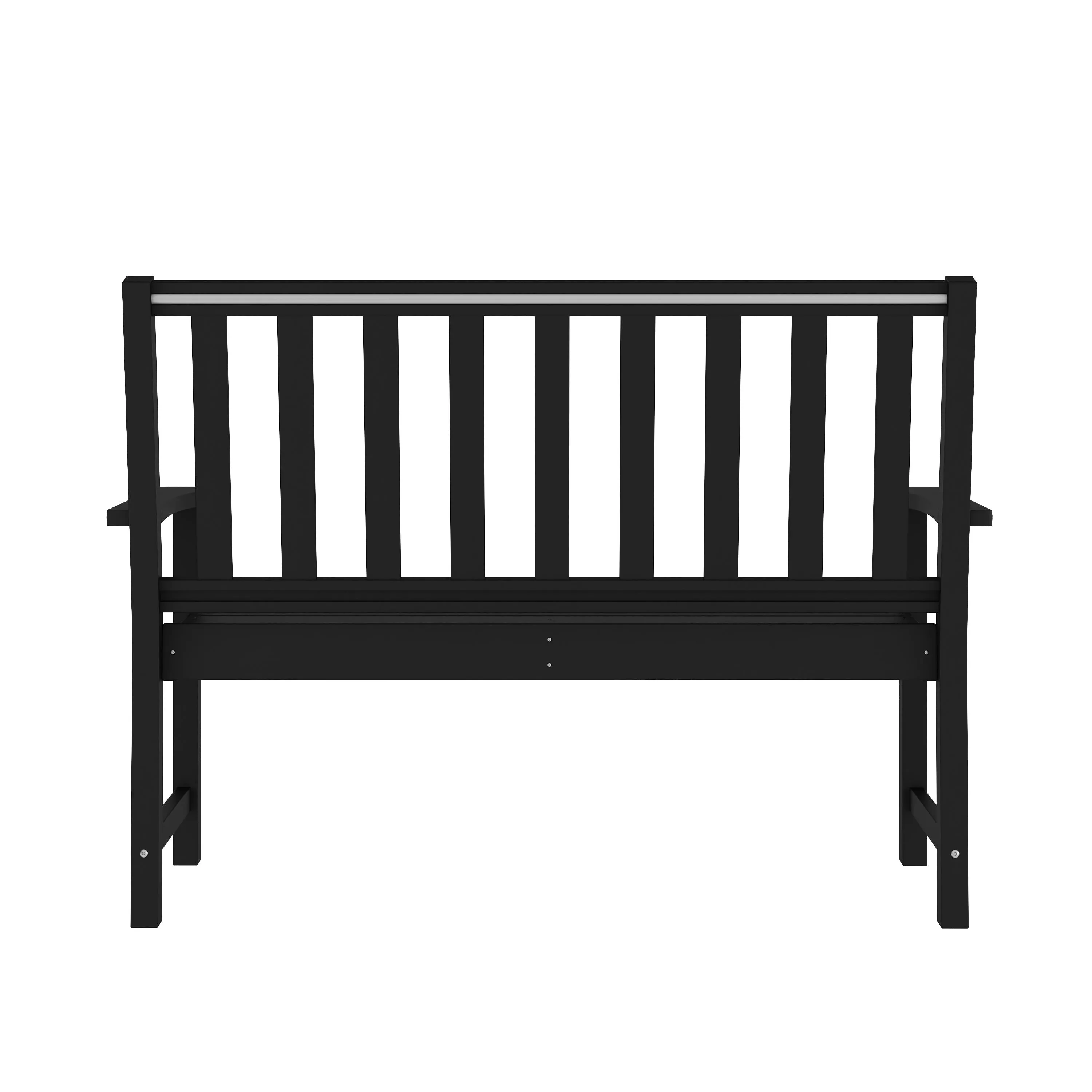 Ellsworth Commercial Grade All Weather Indoor/Outdoor Recycled HDPE Bench with Contoured Seat