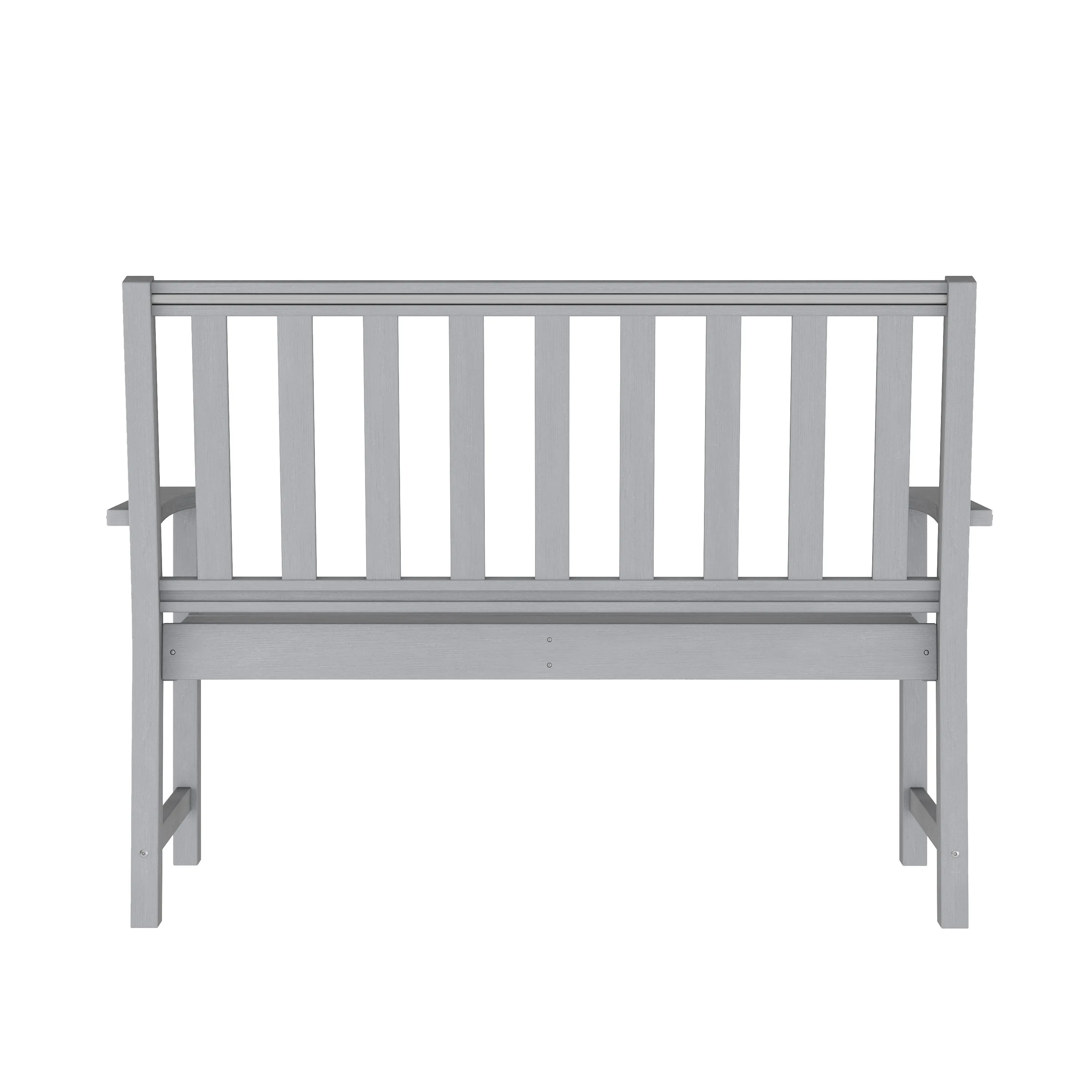 Ellsworth Commercial Grade All Weather Indoor/Outdoor Recycled HDPE Bench with Contoured Seat