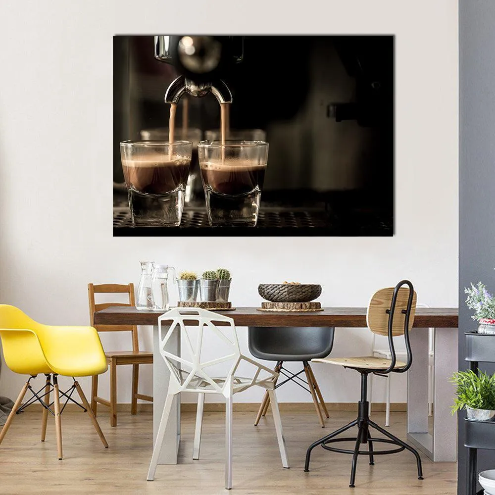 Espresso Coffee Canvas Wall Art