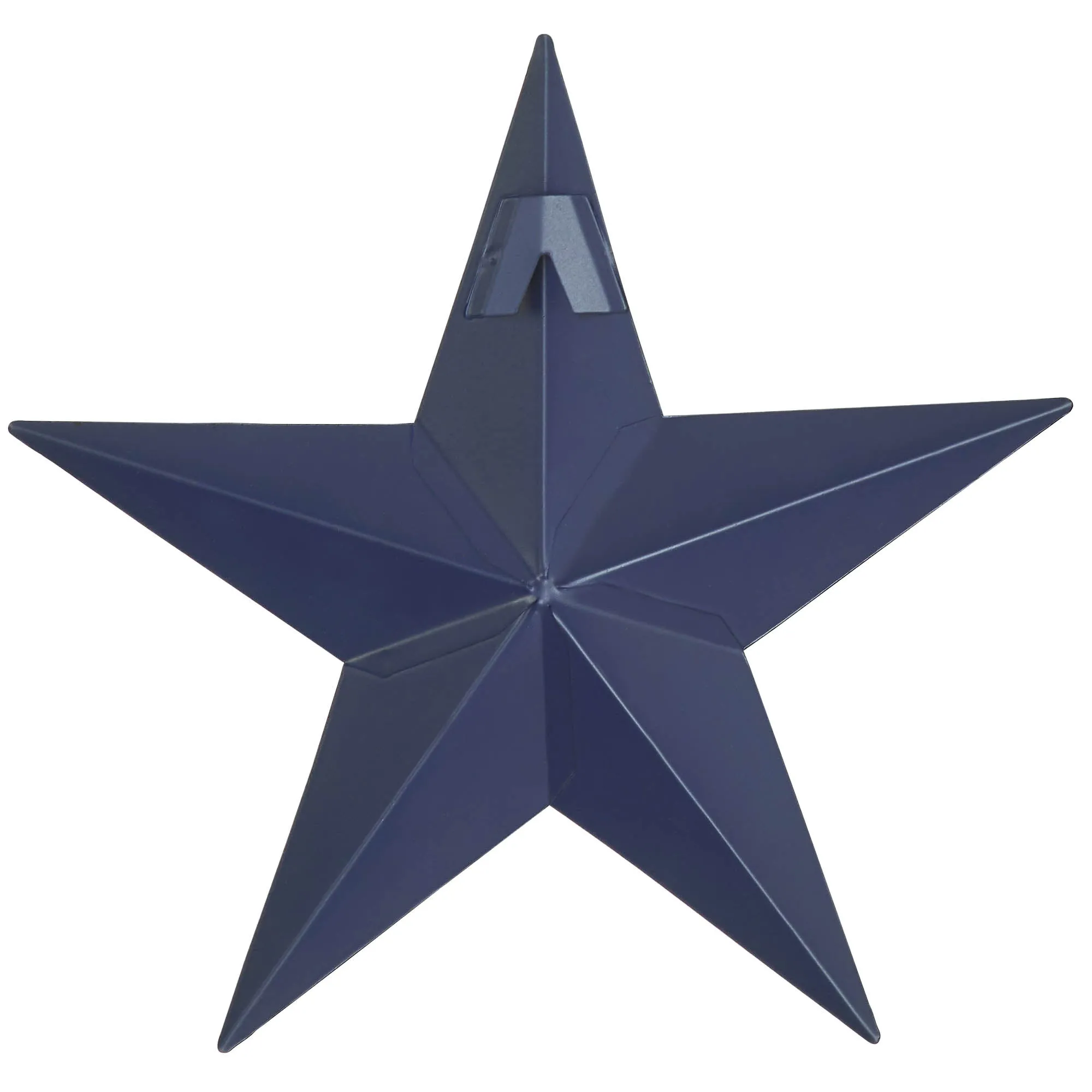 Faceted Metal Star Navy Wall Hanging 8x8