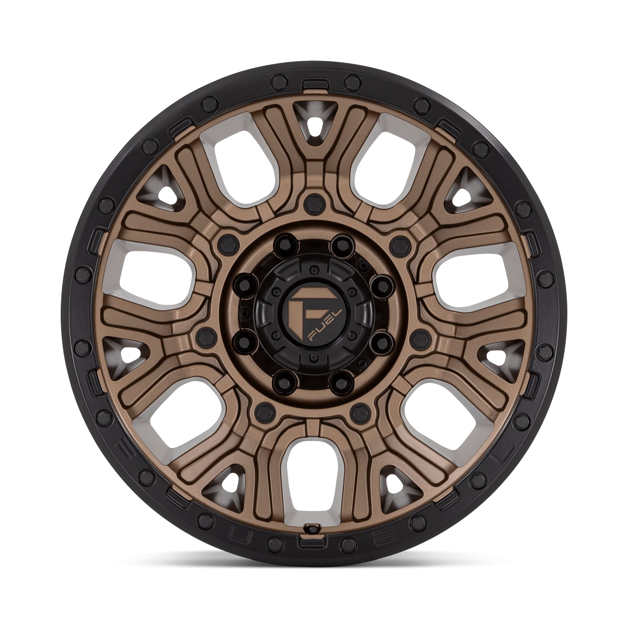 Fuel Traction Wheels Matte Bronze w/ Black Ring D826 | 2022-2025 Toyota Tundra (Multiple Size Options)