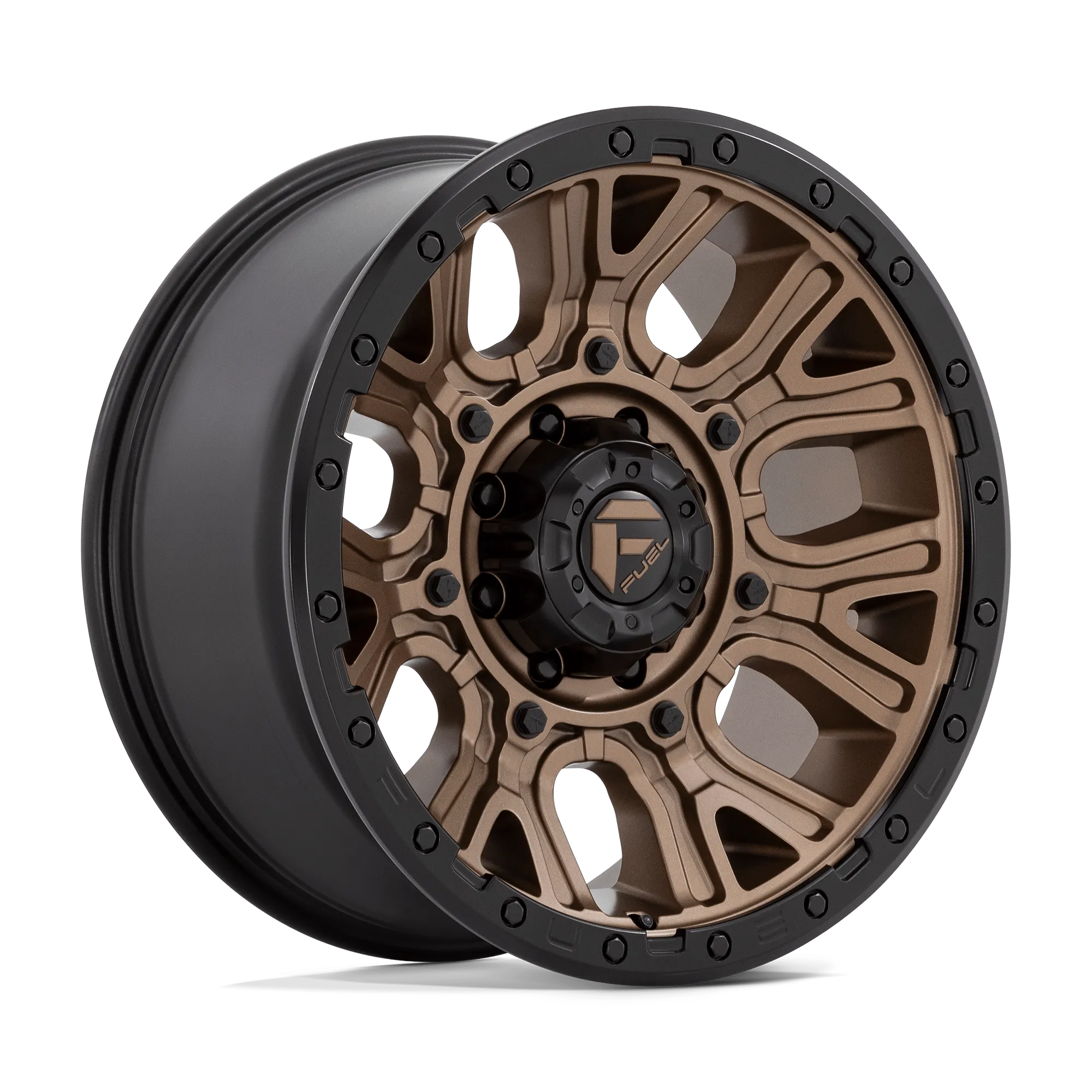 Fuel Traction Wheels Matte Bronze w/ Black Ring D826 | 2022-2025 Toyota Tundra (Multiple Size Options)