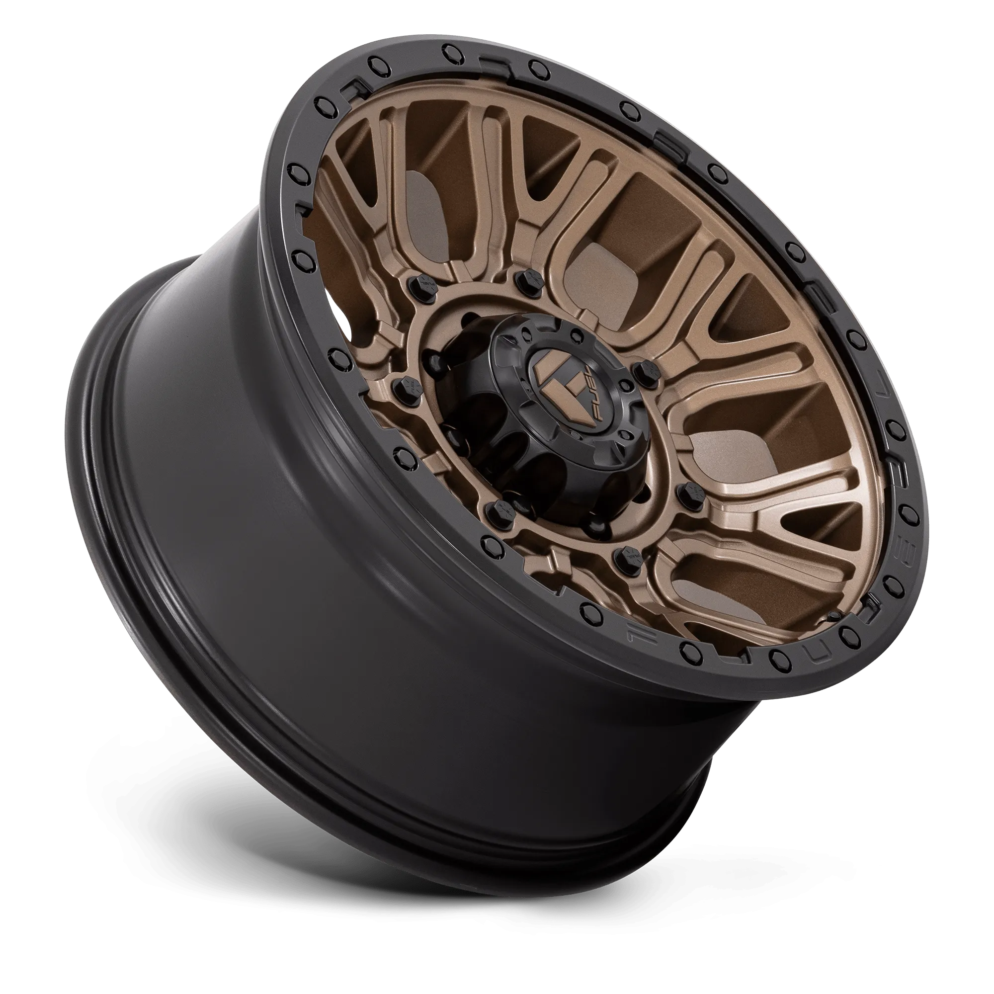 Fuel Traction Wheels Matte Bronze w/ Black Ring D826 | 2022-2025 Toyota Tundra (Multiple Size Options)